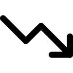 Trending Down SVG Icon